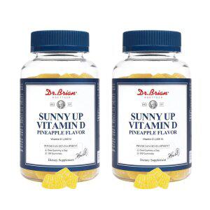닥터브라이언 써니업 비타민D 파인애플맛, 100구미, 2개