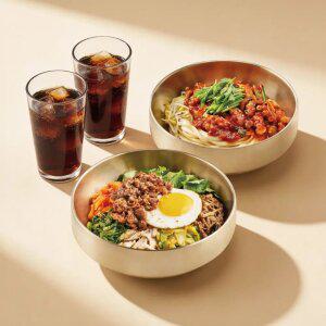 [제일제면소] 매운낙지비빔밥+매운낙지비빔칼국수+음료 2잔