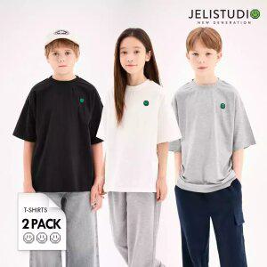 [2종세트]스마일베이직반팔티셔츠