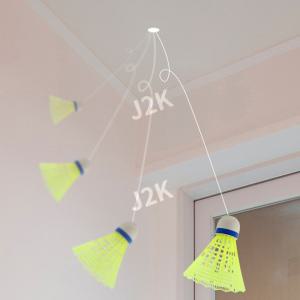 J2K 실내 배드민턴 혼자 야간 연습 간편설치 셔틀콕