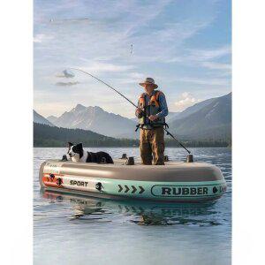 J2K 고무보트 낚시 에어쿠션 보트 바다 민물 고탄력 튜브