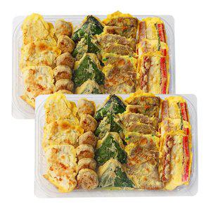 [정성가득 수제전 5종 700g×2세트] 육전,꼬지,깻잎,동태,동그랑땡