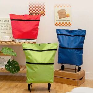 J2K 접이식 쇼핑카트 휴대용 장바구니 시장가방 카트