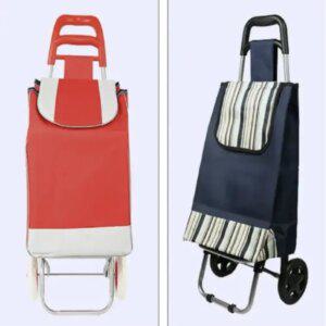 J2K 쇼핑카트 시장바구니 접이식 장바구니 2중손잡이