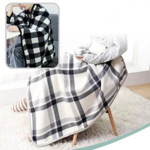 J2K 똑딱이 담요 극세사 융털 무릎 어깨 치마 수면 잠옷