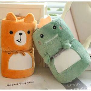 J2K 단추담요 똑딱이 극세사 블랑켓 캐릭터 무릎 어깨