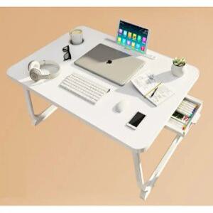 J2K 좌식책상 접이식 침대 바닥 낮은 책상 간이 화이트