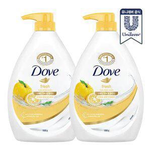 도브 유자 바디워시 1L 2개