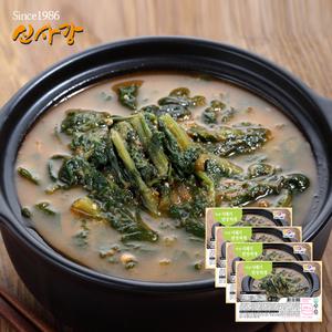 생생정보 방영[수원맛집_신사강] 무청 시래기된장찌개_400gX4개 (택배비무료) 가정식