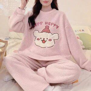 쉬블림로브 (상의+하의) 여성 극세사 패턴 수면잠옷 GWD0368