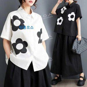 돌싱포맨 이혜정 옷 셔츠 남방 꽃무늬 블라우스 플라워 루즈핏 스타일 티류으스