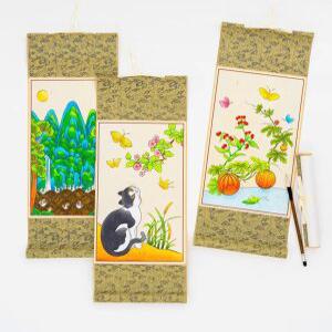 J2K 민화 족자 만들기 전통 DIY 색칠하기 인테리어 소품