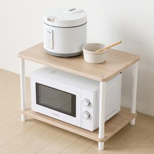 [가구레시피] 조립식 시그니처 진열장형 2단 밥솥다이 렌지대수납장 전자렌지대 맘마존