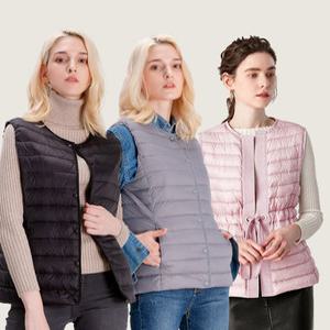 [마지막 재고] 덕다운 여성 패딩 조끼 경량 보온 남녀공용 베스트 오리털 점퍼
