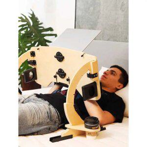 조절 가능 접이식 독서대 눕서대 노트북 받침대 침대