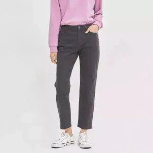 여) 온라인 전용 라이크라 컬러 면 데님 팬츠 WL3DRS578-CH