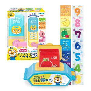 [아이코닉스] 뽀로로 노래하는 도어락 + 줄줄이 티슈 세트