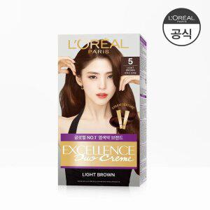 [나눠 쓰는 셀프 새치 염색]로레알파리 엑셀랑스 듀오 크림 염모제 1개/ 세계1위 염색
