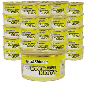 에버키티 고양이캔 참치치어80g -24개