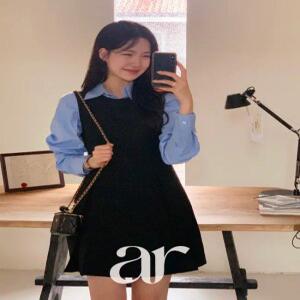 (기모추가/L사이즈추가/미니롱/MADE/베스트셀러) 헤이디 뷔스티에 핀턱 A라인 미니/롱