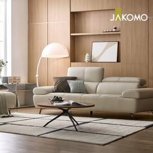 [스툴무료][자코모] 오딘 3인 기능성 슈렁큰 천연면피 소가죽 소파(전면가죽적용)+올가