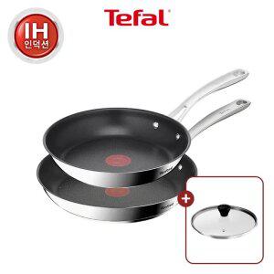 [테팔] 퍼펙트 레지스트 티타늄3X 프라이팬 2종(팬24+팬28) (+레온 유리뚜껑24)