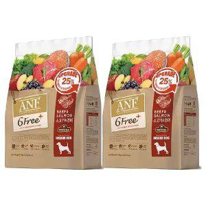 ANF 6free 플러스 인도어 독 소고기 연어, 1.6kg, 2개