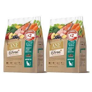ANF 6free 플러스 인도어 캣 웨이트케어, 1.6kg, 2개