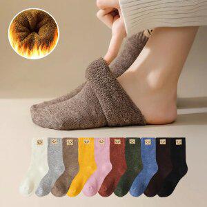 [10+10] 스마일패치 기모양말 컬러혼합 남녀공용 양말세트 (총 20켤레)