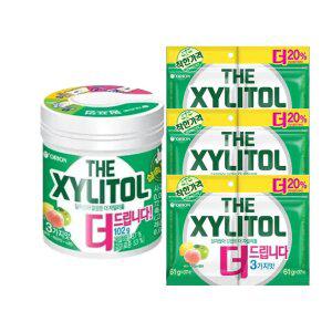 오리온 더자일리톨 용기, 102g, 1개 + 더자일리톨 리필 (1+1) 122g ,3개