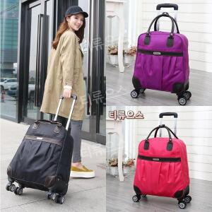 바퀴 달린 시장 가방 접이식 여행용 캐리어 카트 장바구니 티류으스