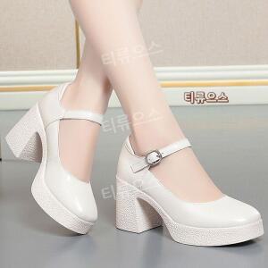 하이힐 발볼넓은구두 드레스안 신부 슈즈 통급 발 편한 여성 구두 펌프스 티류으스