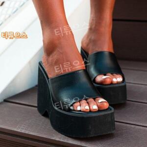 웨딩슬리퍼 웨딩촬영 키높이신발 한복 웨딩슈즈 여성 통굽슬리퍼 티류으스