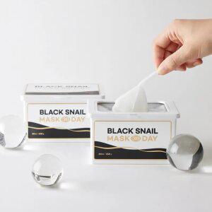 리르 블랙 스네일 마스크 30day - 뽑아쓰는 1일1팩 대용량 비건 마스크 시트