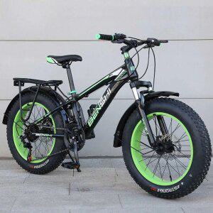 대형 타이어 산악 자전거 성인 남성 두꺼운 바퀴 충격 흡수