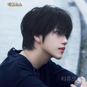 자연스러운 남자 장발 가발 군인 휴가용 레이어드 티류으스