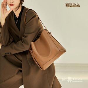 데일리 여성 소가죽 명품 숄더 버킷백 복조리가방 티류으스
