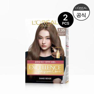로레알파리 엑셀랑스 파리지앵 시크/크림 염모제 2개