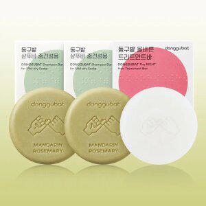동구밭 샴푸바 중건성용 만다린앤로즈마리 2개 + 트리트먼트바