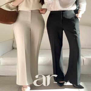 (SL/완벽비율핏/슬릿포인트) 뮤튼 사이드 슬릿 세미 부츠컷 슬랙스 ps5605