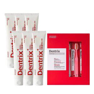 덴트릭스 잇몸플러스 치약 160g 6개 + 잇몸칫솔 5개입 1개