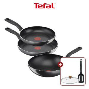 [테팔] 쿡이지 3종(팬24+팬28+웍28) (+우드뚜껑24 & 비앤비뉴 뒤집개)