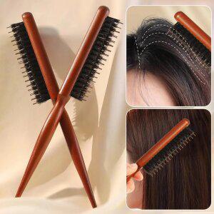 1/1+1 미니롤빗 대머리 구원 돈모브러쉬 삼열빗 톤모 좁은 빗살 헤어빗 스타일링 콤