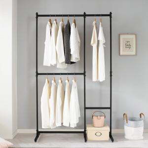 KM-T6842 스틸 2단행거 와이드 1200 옷걸이 행거 스탠드 철제 옷장 드레스룸 원룸 미니