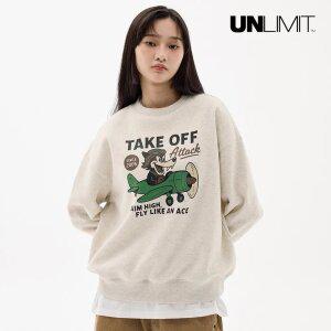[택가 69,000원] 언리미트 Take Off Crewneck (U25DTTS117) 남녀공용