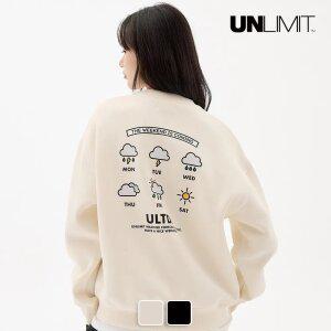 [택가 69,000원] 언리미트 Forecast Crewneck (U25DTTS109) 남녀공용
