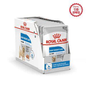 로얄캐닌 강아지사료 독 라이트웨이트 파우치 85g 12개(1BOX)+샘플2개