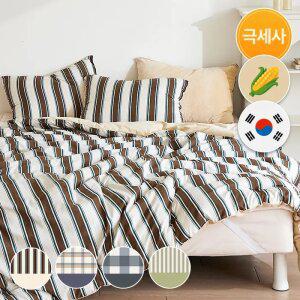 겨울시즌오프 먼지없이 포근한 극세사 국내생산 말랑 옥수수솜 차렵이불 4종 SS/Q