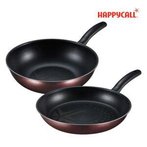 해피콜 올 뉴 컴포트 다이아몬드 IH 인덕션 후라이팬 2종 C세트(28팬+28웍)