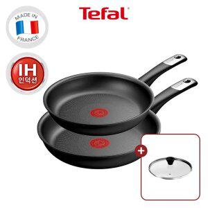 [테팔] 퍼펙트 터치 티타늄 3X 인덕션 프라이팬 2종(팬20+팬24) (+레온 유리뚜껑24)